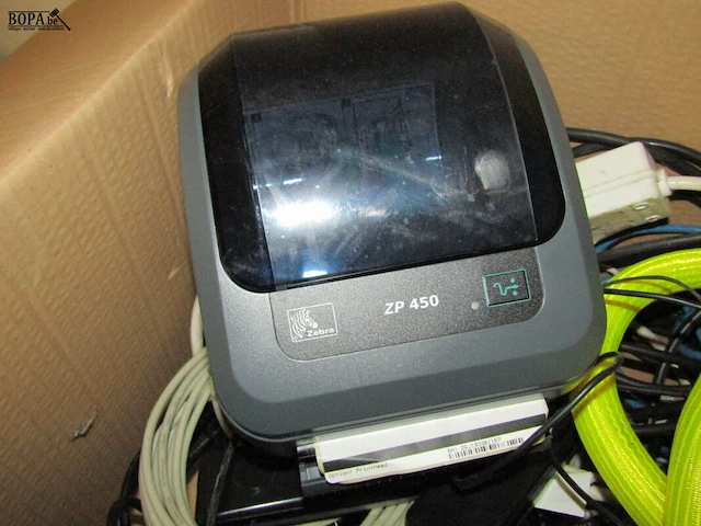 Lot 14 - labelprinter radio en kabels - afbeelding 2 van  4