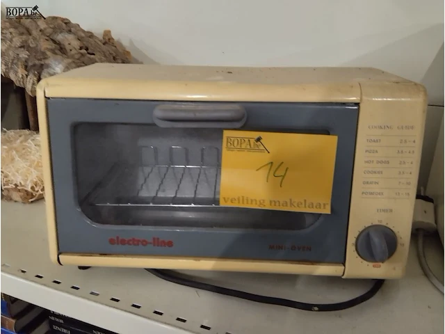 Lot 14 - mini oven electro-line - afbeelding 1 van  3