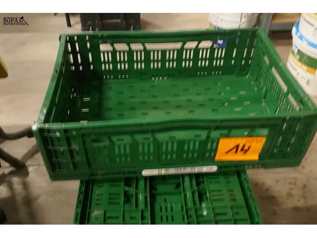 Lot 14 - vouwbare stapelbakken 13 stuks - afbeelding 2 van  3