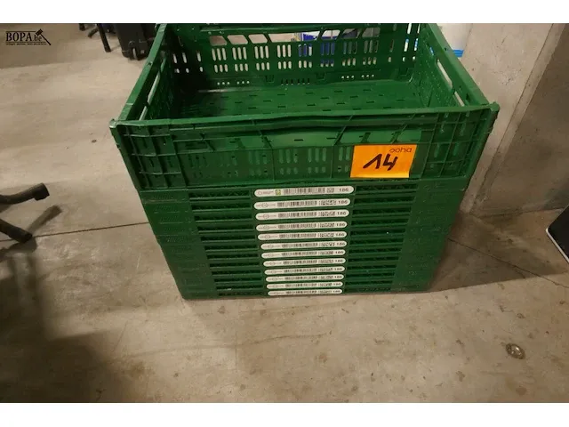 Lot 14 - vouwbare stapelbakken 13 stuks - afbeelding 3 van  3