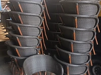 Lot 14 - wicker terras stoel hilma. 40 stuks - afbeelding 2 van  6