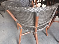 Lot 14 - wicker terras stoel hilma. 40 stuks - afbeelding 5 van  6