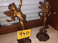 Lot 140 - beelden in zamac. 2 stuks - afbeelding 1 van  4