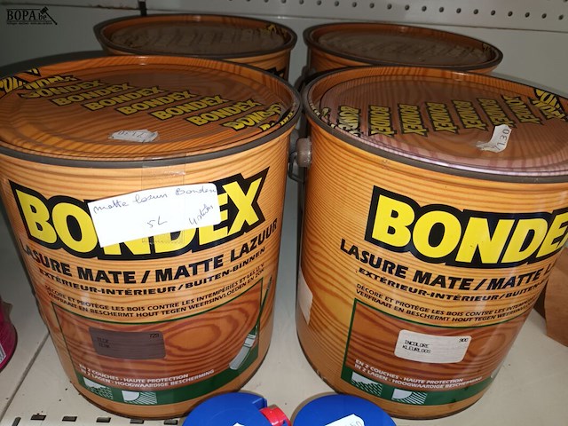 Lot 140 - bondex lazuur. 45 stuks - afbeelding 4 van  4