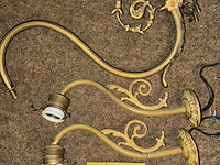 Lot 143 - wandlampen, koper, 3 stuks - afbeelding 1 van  1