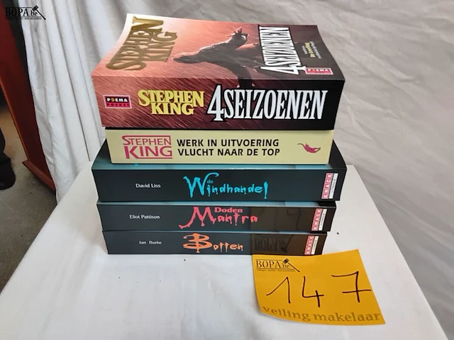 Lot 147 - lot boeken, s. king en andere, romans, 5 stuks - afbeelding 1 van  1