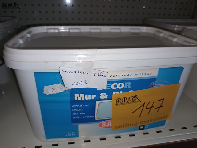 Lot 147 - muur- en plafondverf. 11 stuks - afbeelding 2 van  5