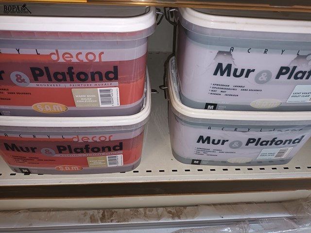 Lot 147 - muur- en plafondverf. 11 stuks - afbeelding 3 van  5