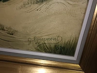 Lot 148 - schilderij duinen en zee - afbeelding 2 van  4