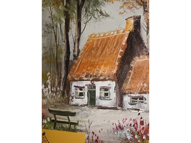 Lot 149 - schilderij huis met bomen - afbeelding 5 van  5