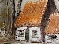 Lot 149 - schilderij huis met bomen - afbeelding 5 van  5