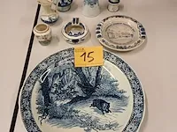 Lot 15 - keramiek delft en gouda. 9 stuks - afbeelding 1 van  6