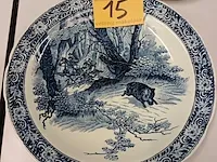 Lot 15 - keramiek delft en gouda. 9 stuks - afbeelding 2 van  6