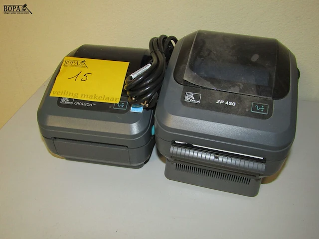 Lot 15 - labelprinters. 2 stuks - afbeelding 1 van  3