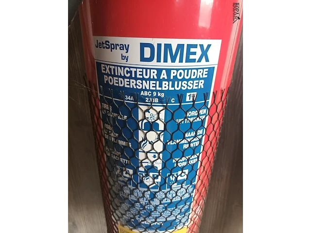 Lot 15 - poedersnelblusser dimex - afbeelding 2 van  2