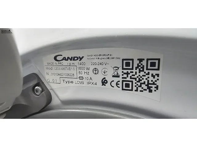 Lot 15 - was/droog combi candy smart pro - afbeelding 5 van  6