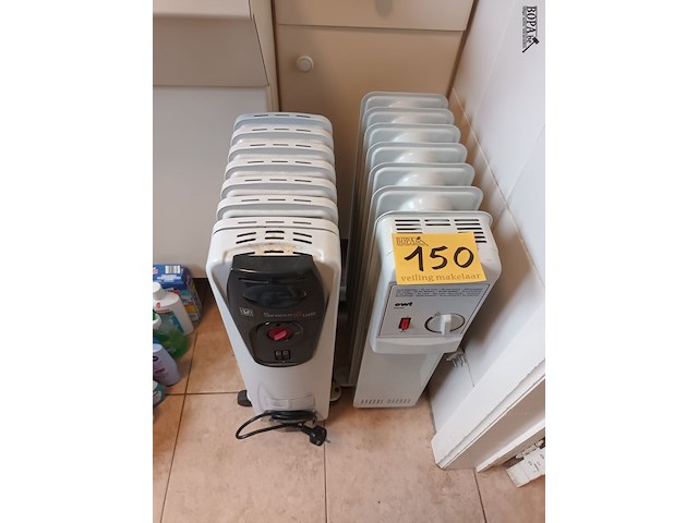 Lot 150 - elektrische radiator. 2 stuks - afbeelding 1 van  5
