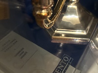 Lot 150 - kandelaars, zwaar verzilverd - afbeelding 2 van  2