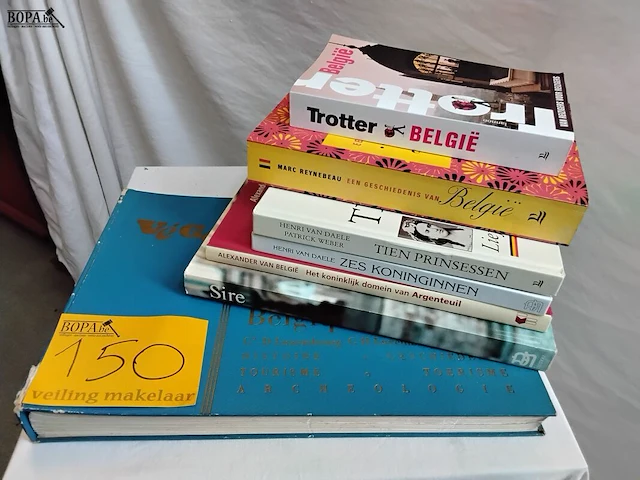 Lot 150 - lot boeken, belgië koningen vorstenhuis, 7 stuks - afbeelding 1 van  1