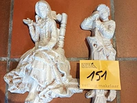 Lot 151 - wandbeeld in keramiek. 2 stuks - afbeelding 1 van  3