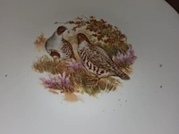 Lot 154 - limoges borden met vogels. 12 stuks - afbeelding 6 van  7