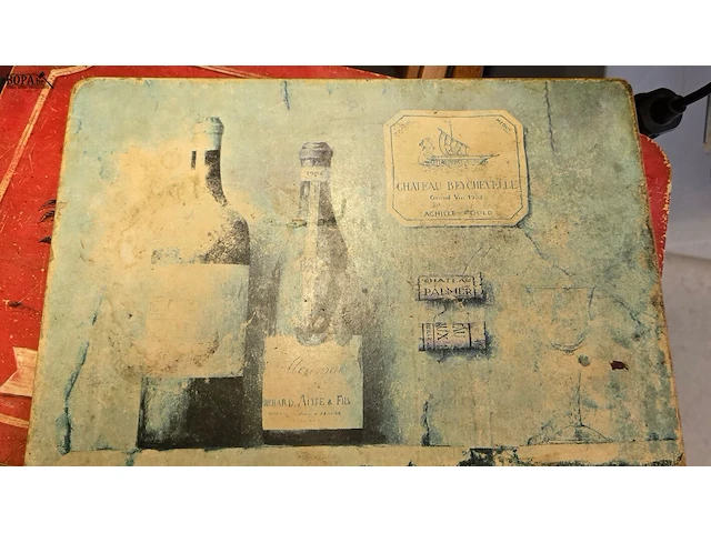 Lot 154 - wanplaten bedrukte kurk 4 stuks - afbeelding 3 van  5