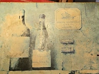 Lot 154 - wanplaten bedrukte kurk 4 stuks - afbeelding 3 van  5