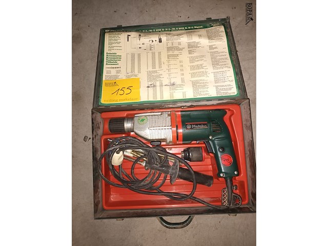 Lot 155 - boorhamer metabo in koffer - afbeelding 1 van  4