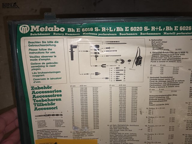 Lot 155 - boorhamer metabo in koffer - afbeelding 4 van  4