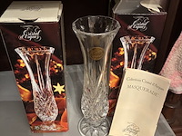 Lot 155 - vaasjes cristal d'arques, 2 stuks - afbeelding 1 van  1