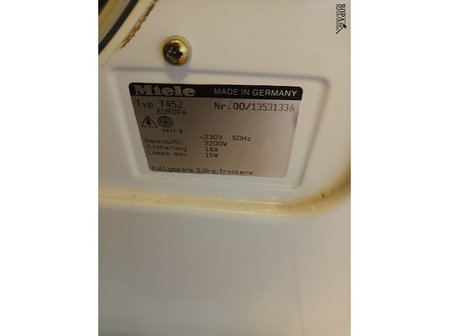 Lot 156 - droogkast miele - afbeelding 4 van  4