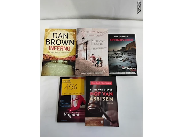 Lot 156 - lot boeken, diverse auteurs, romans, 5 stuks - afbeelding 2 van  2