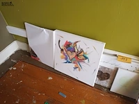 Lot 157 - canvas. 6 stuks - afbeelding 2 van  3