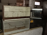 Lot 157 - terrariums en vogelkooien. 4 stuks - afbeelding 1 van  2