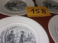 Lot 158 - sierborden soldaten. 6 stuks - afbeelding 2 van  8