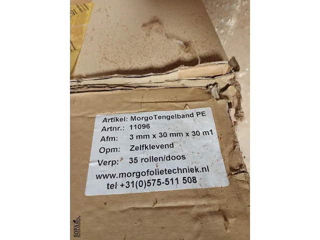 Lot 158 - zelfklevende tengelband. 2 dozen - afbeelding 3 van  4