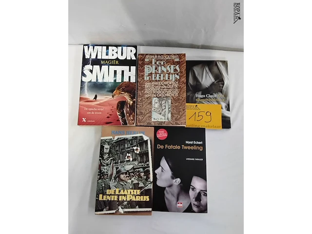 Lot 159 - lot boeken, diverse auteurs, romans, 5 stuks - afbeelding 2 van  2