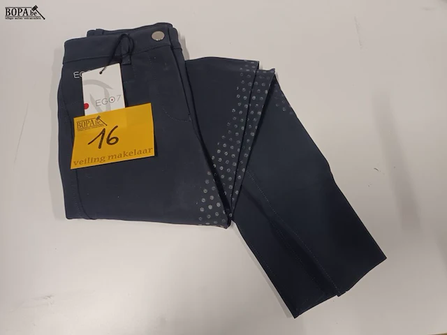Lot 16 - dressage broek women ego7 navy blue - afbeelding 1 van  3