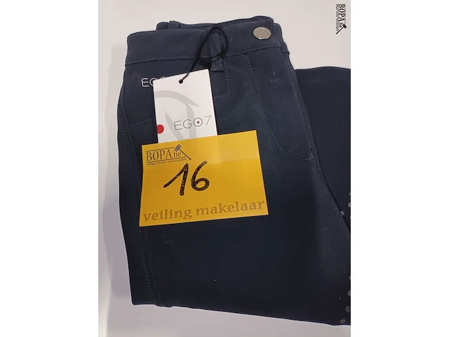 Lot 16 - dressage broek women ego7 navy blue - afbeelding 2 van  3