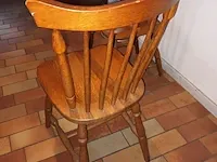 Lot 16 - houten café stoelen. 2 stuks - afbeelding 2 van  2