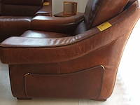 Lot 16 - lederen fauteuil - afbeelding 3 van  5