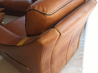Lot 16 - lederen fauteuil - afbeelding 4 van  5