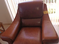 Lot 16 - lederen fauteuil - afbeelding 5 van  5