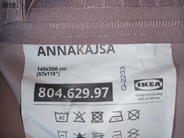 Lot 16 - pashok gordijnen. 5 stuks - afbeelding 4 van  4