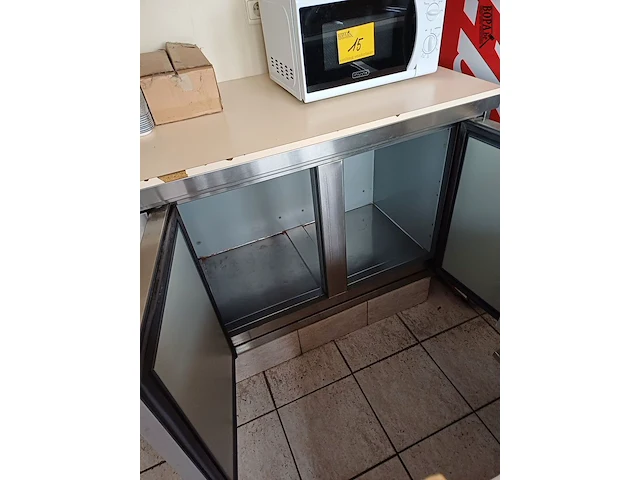 Lot 16 - rvs frigowerktafel - afbeelding 4 van  5