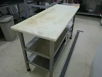 Lot 16 - rvs werktafel - afbeelding 2 van  3