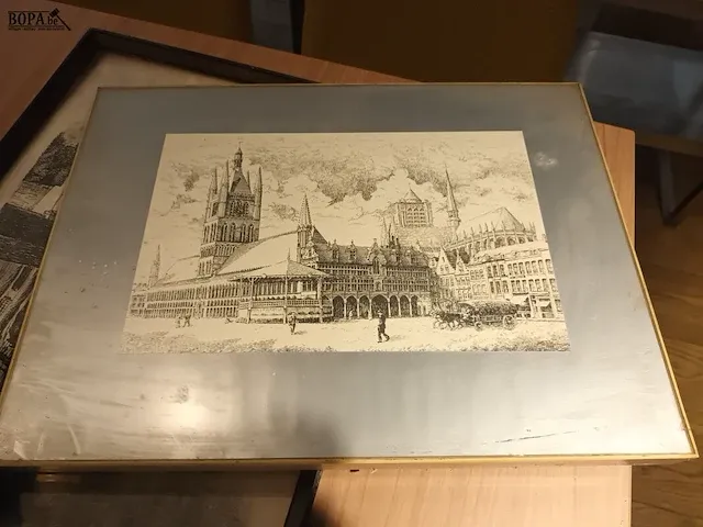 Lot 16 - wanddecoratie en postkaarten - afbeelding 5 van  6