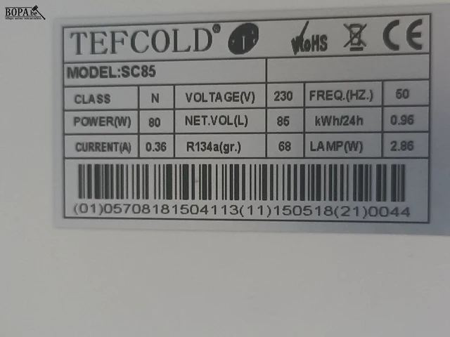 Lot 16 - wijnkoelkast tefcold - afbeelding 4 van  4