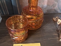 Lot 160 - karaf met glas, 2 stuks - afbeelding 1 van  1