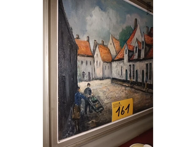 Lot 161 - schilderij brugse straat - afbeelding 4 van  4